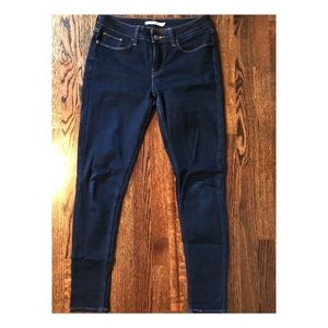 Levi dark low rise denim